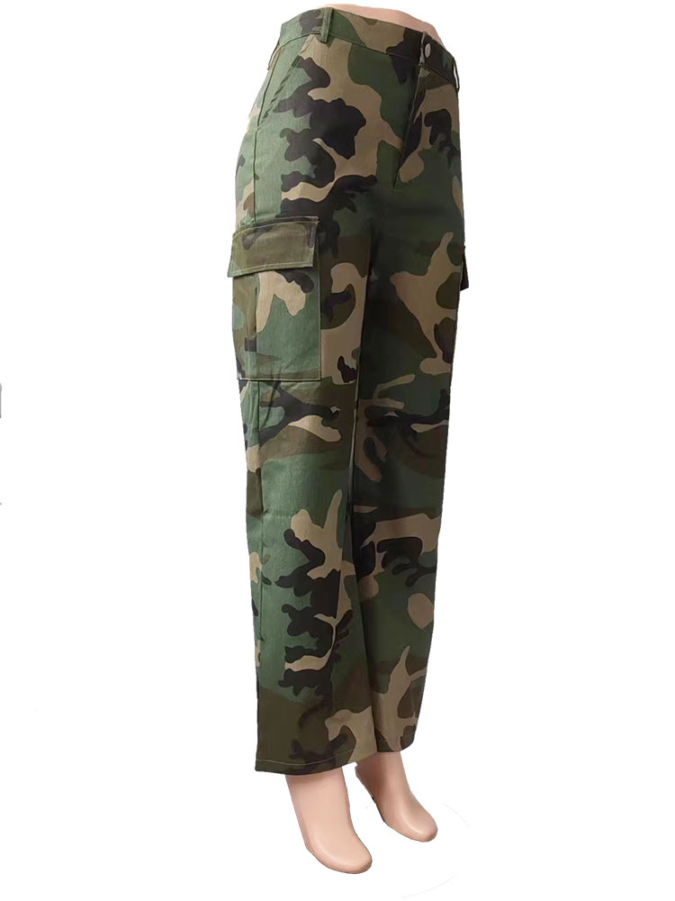 Cargo Camo Pants for Women