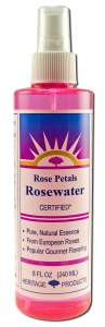 Heritage Store - Flower Waters with Atomizer Rosewater 8 oz