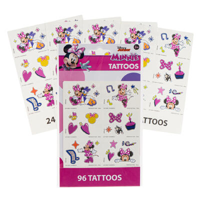Minnie Mouse 4 Sheet 96pc TATTOO Set