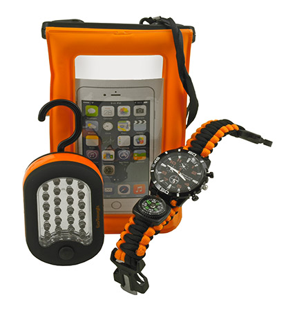 Go-Tough 3 Piece Camping Gift Set - LED Lantern Survival WATCH...