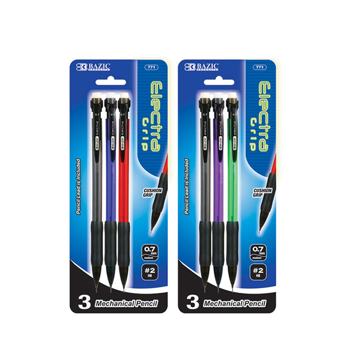 Electra 0.7 Mm Mechanical Pencil With Grip (4/Pack)