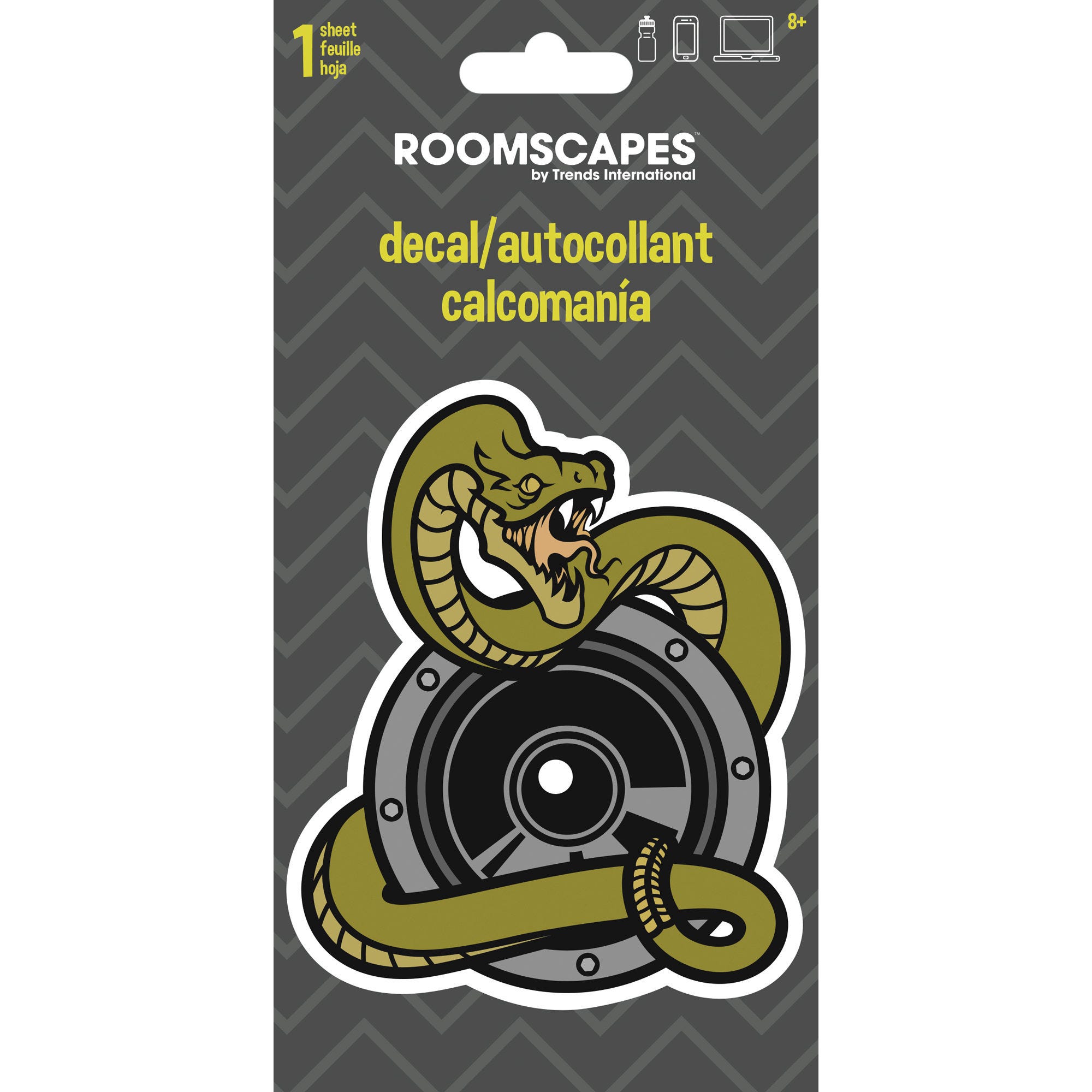 Snake TATTOO 4x8 Adhesive Decal Sticker - Qty 48