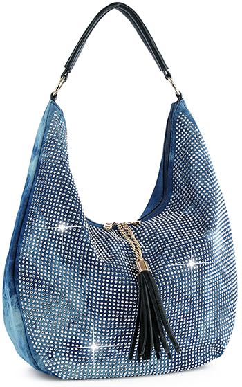 Sparkling Large Hobo Handbag