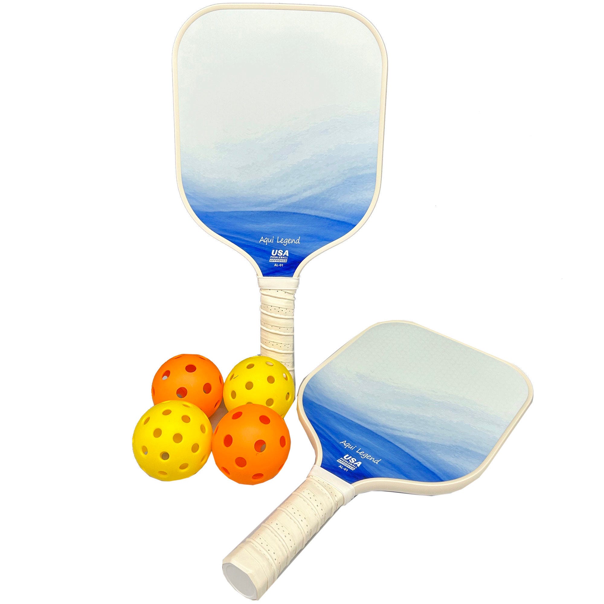 Blue Shades Pickleball Set with 4 Balls and Carry Bag - Qty 2