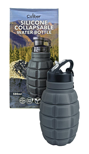 Silicone Collapsible Grenade Water Bottle - Caliber GOURMET