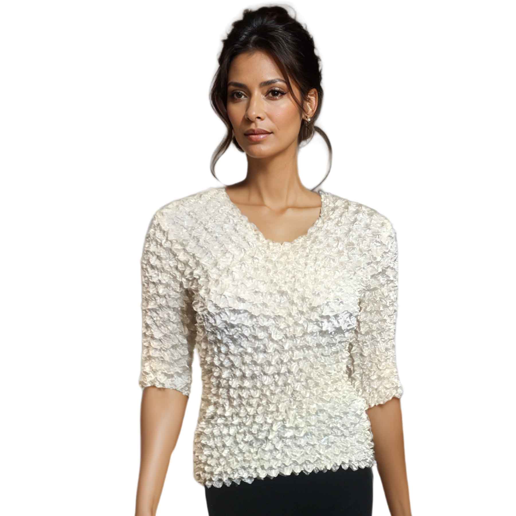 232 - GOURMET Popcorn - Three Quarter Sleeve - Creamsicle
