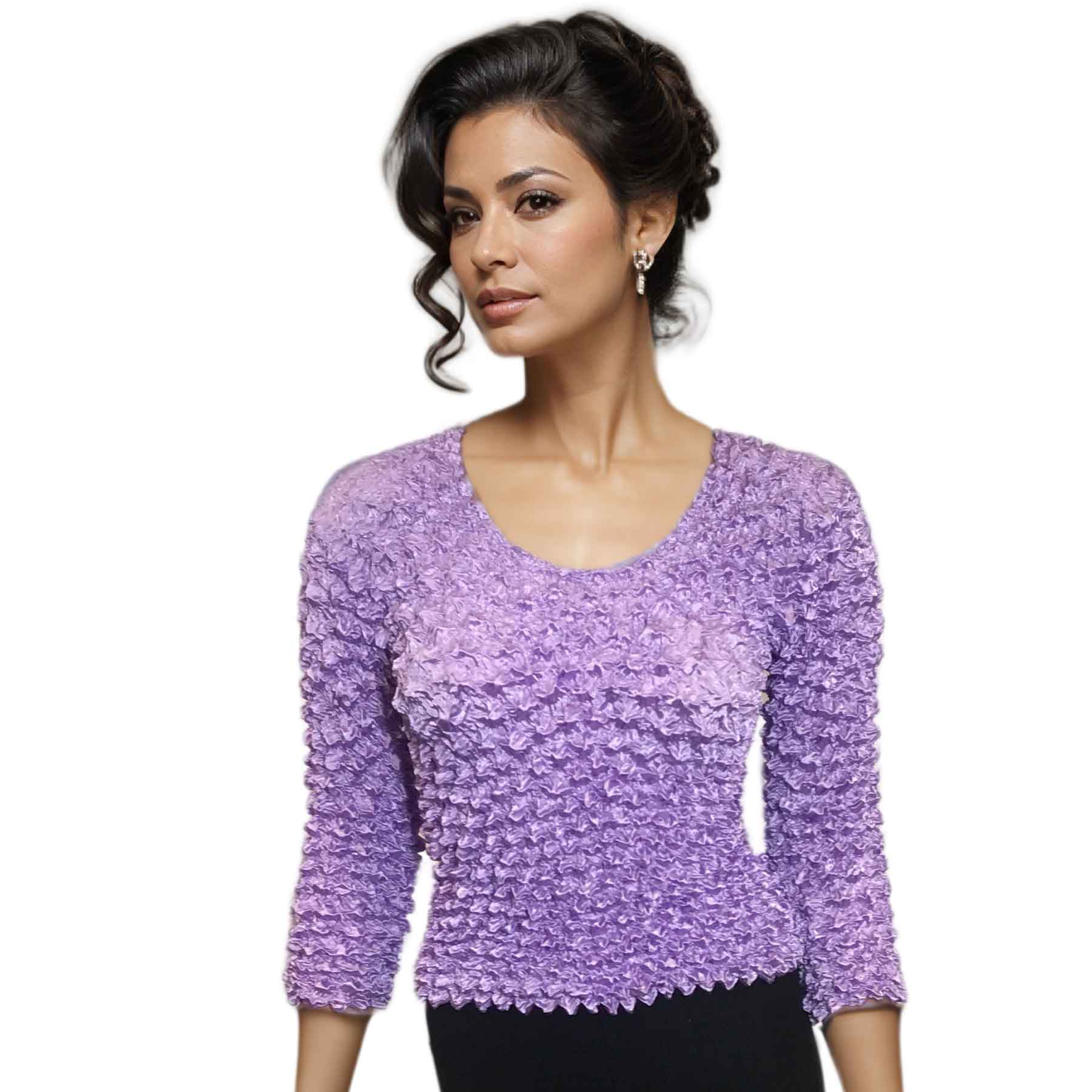 232 - GOURMET Popcorn - Three Quarter Sleeve - Light Violet