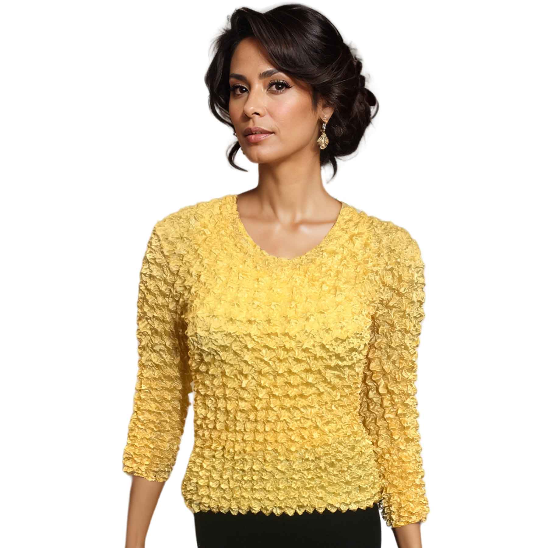 232 - GOURMET Popcorn - Three Quarter Sleeve - Sunny Gold