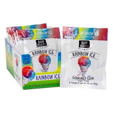 Sugar-Free Rainbow Ice Gum - 12ct