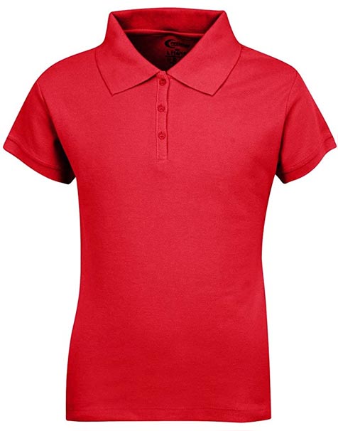 Girls Short Sleeve Pique Polo Shir