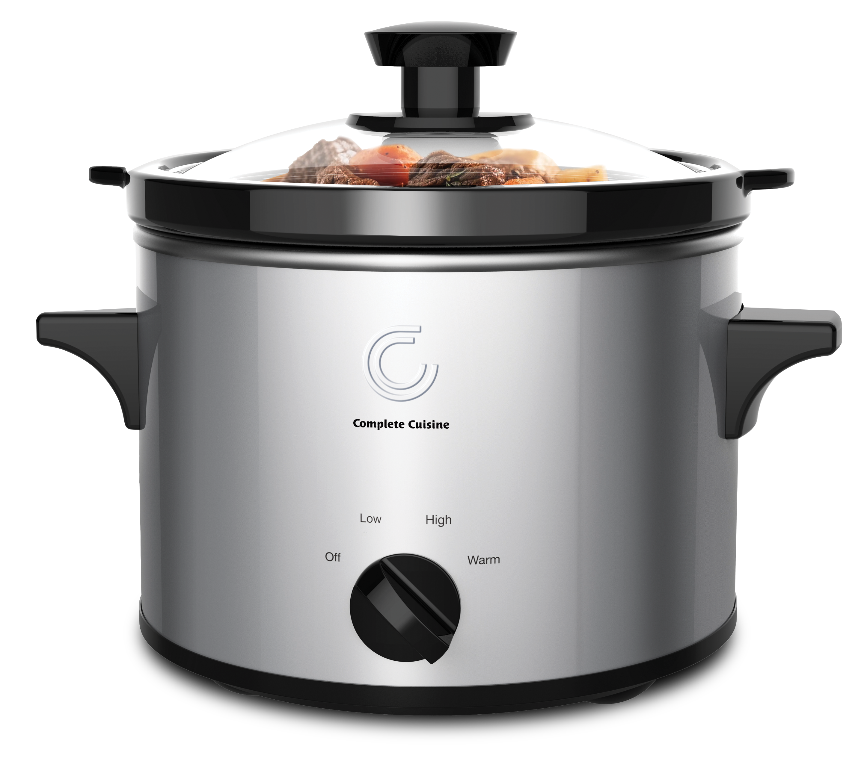 Complete Cuisine 1.5 qt. Mini Slow Cooker with Adjustable Temp & Glass Lid